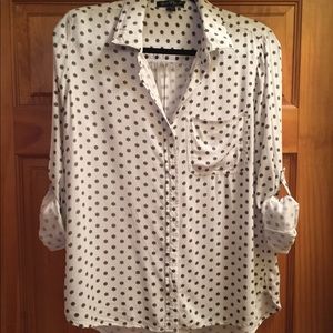 Star/Flower Polka Dot Blouse